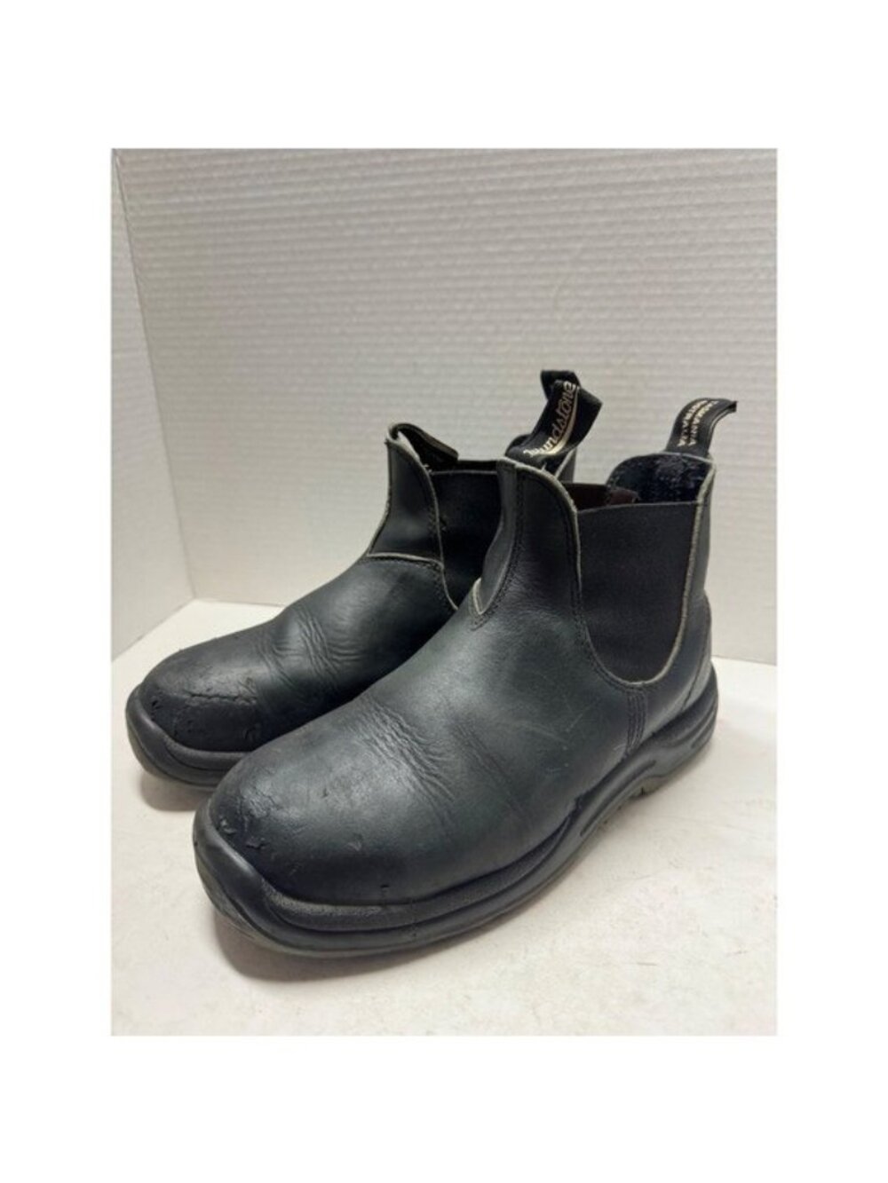 Blundstone 163 Black Leather Chelsea Boots Mens 7 Womens 9 AU 6